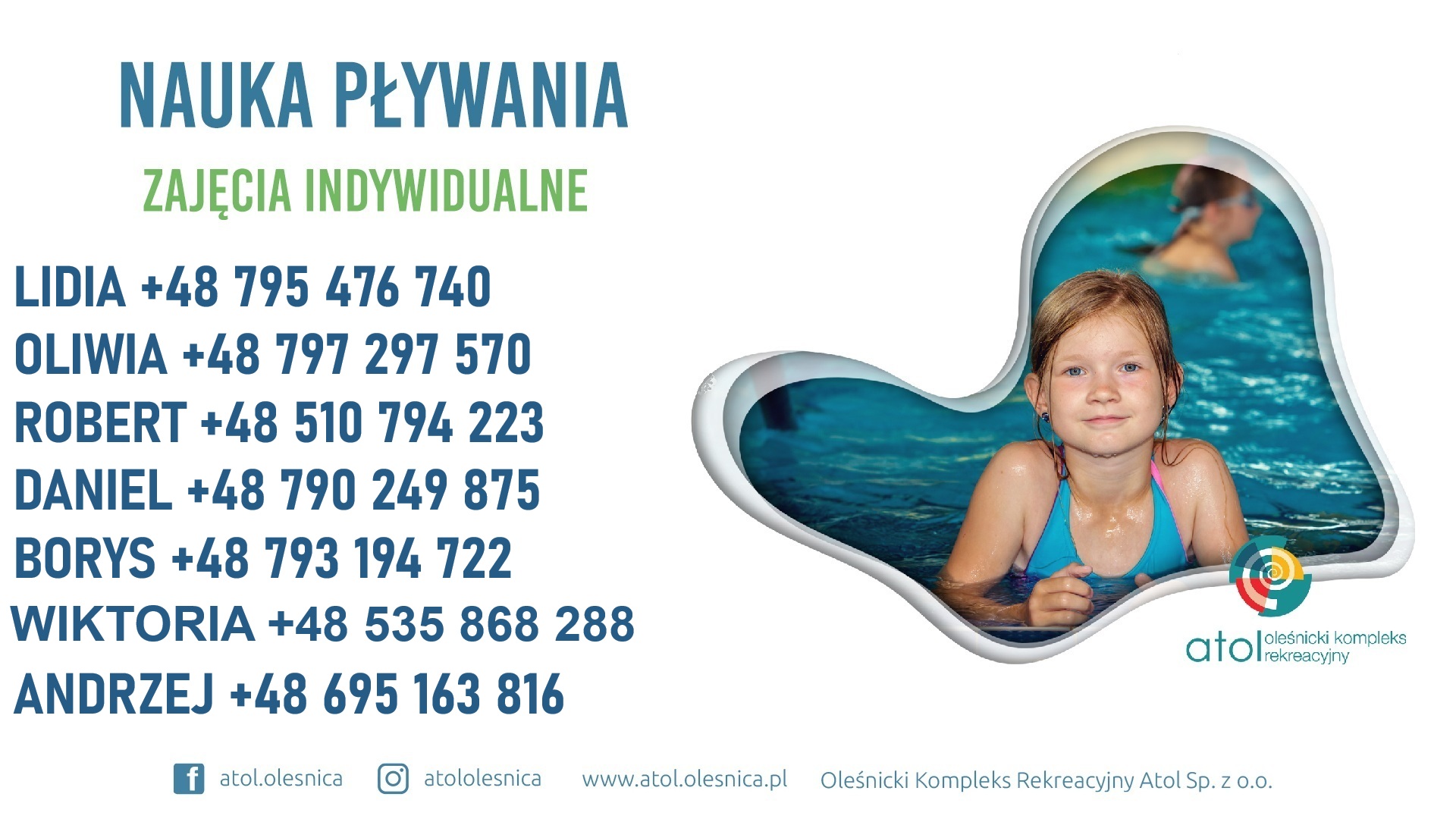Nauka pływania indywidualna